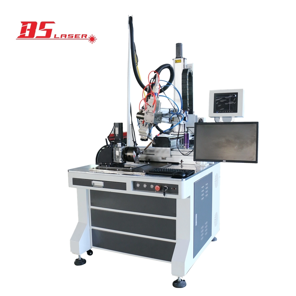 Saldatrice laser a fibra automatica da tavolo a 4-6 assi per parti metalliche di precisione