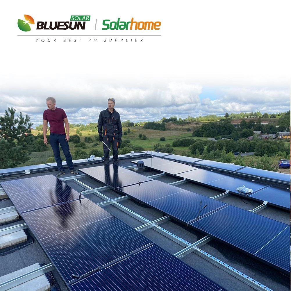 Bluesun 5kw 10kw Off-Grid Solar Energy System Home Potere ininterrotto per fornire le aree rurali dell'isola