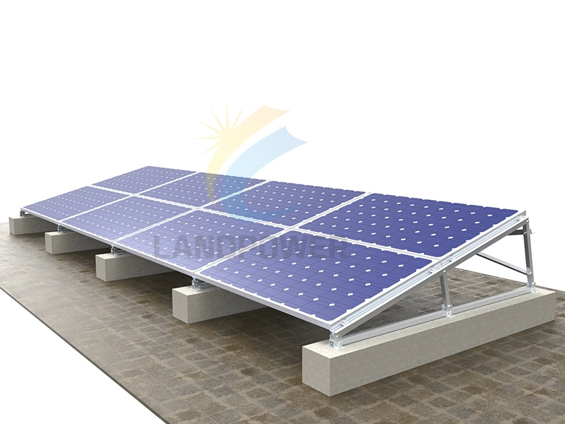Sistema di montaggio solare per tetto piano a pannelli solari