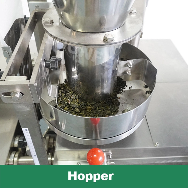 Confezionatrice automatica verticale per bustine di tè verde interna ed esterna