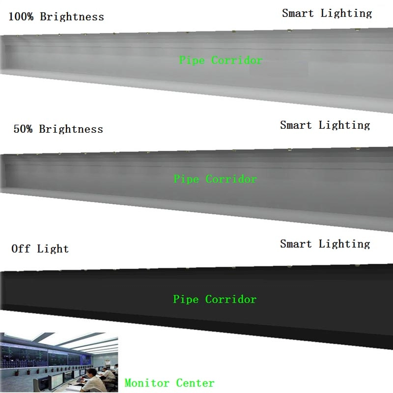 Sistema di controllo intelligente dell'illuminazione della Galleria Municipale dei Tubi