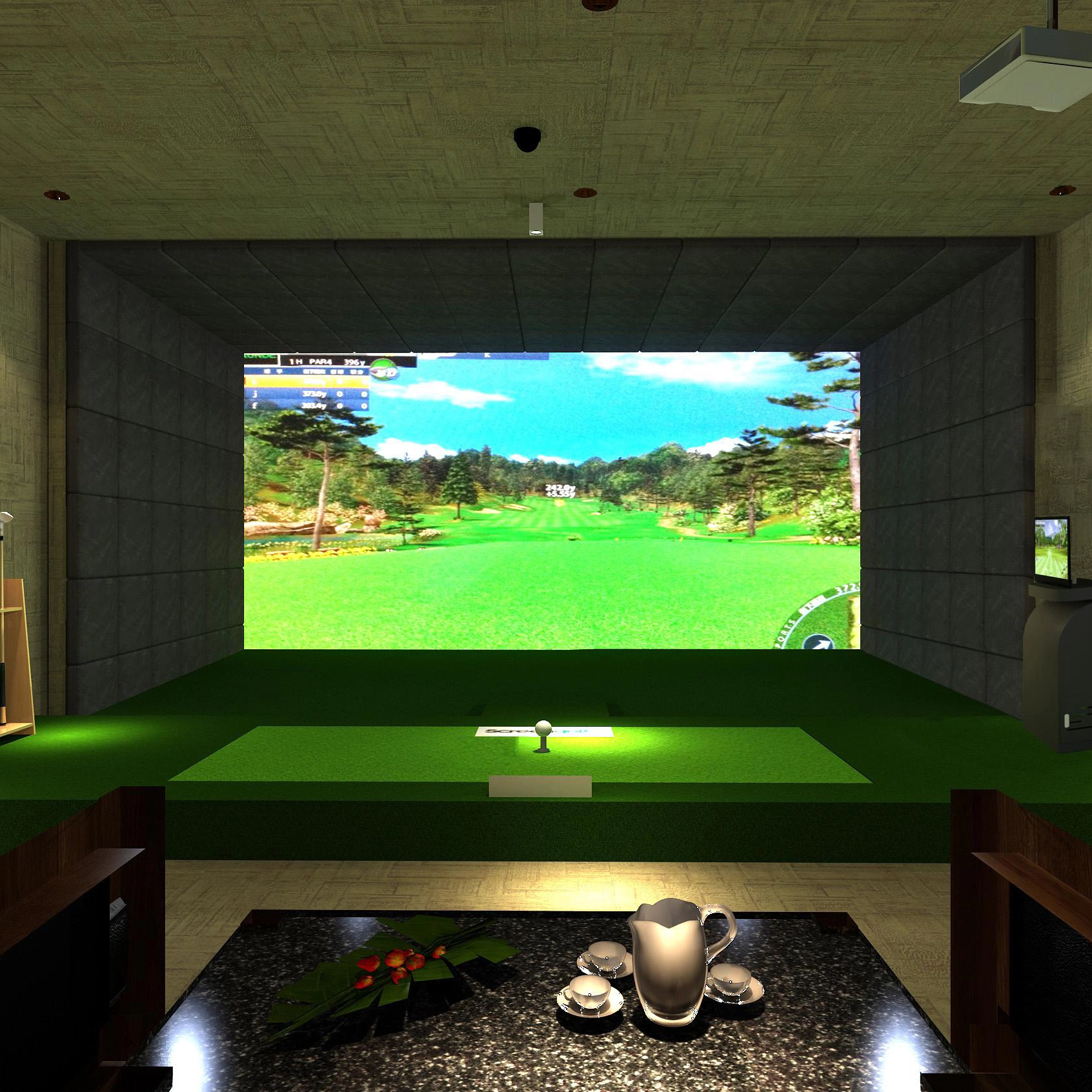 9'*10' Schermo di impatto del golf/schermo di proiezione del simulatore