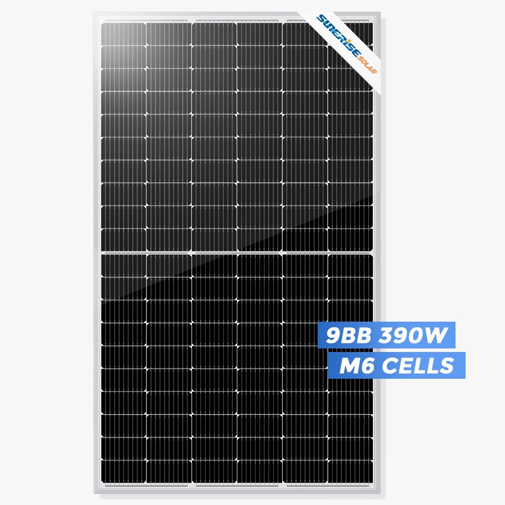 Prezzo del pannello solare mono 390 Watt a mezza cella ad alta efficienza
