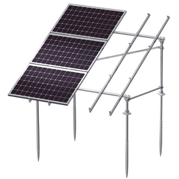 Sistema di struttura di montaggio per pannelli solari in alluminio rettificato