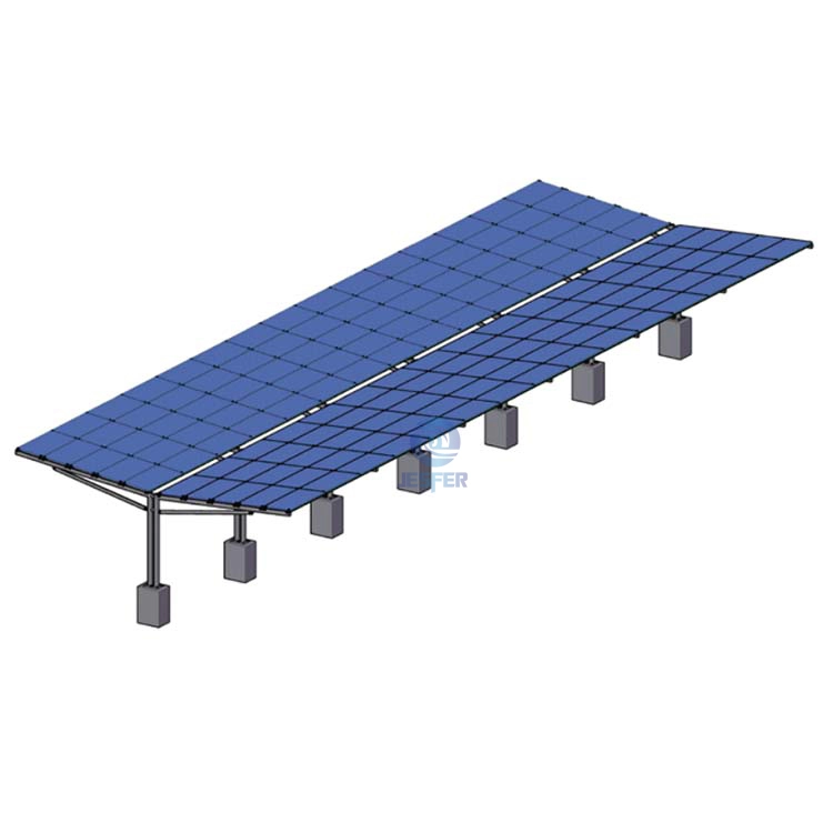 Sistema di montaggio solare per garage per posto auto coperto solare in acciaio zincato tipo Y