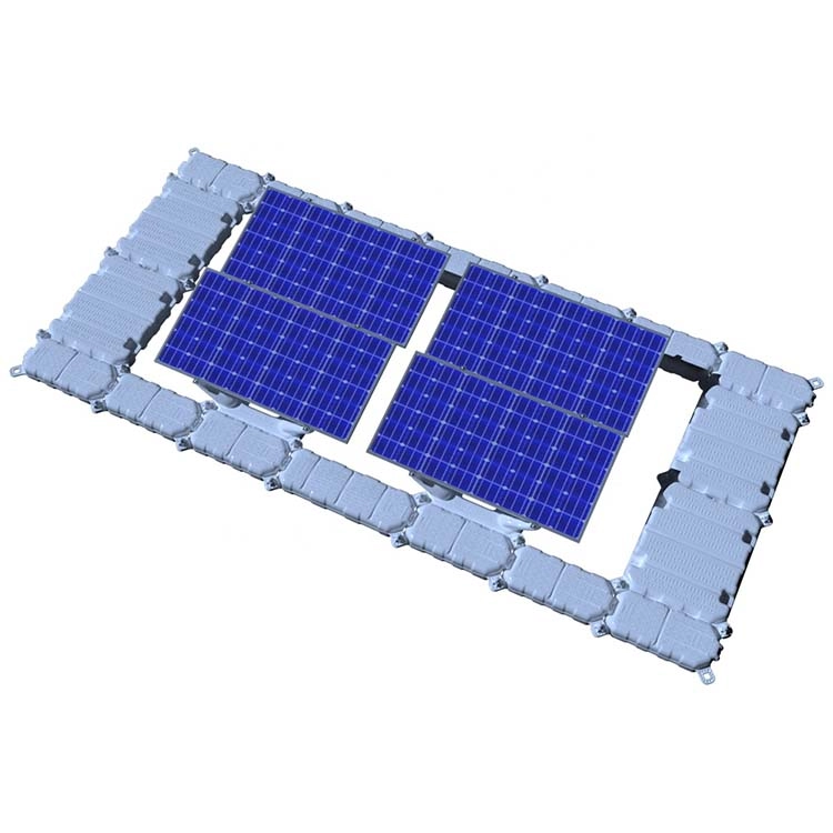 Fontana ad energia solare con sistema fotovoltaico galleggiante in HDPE