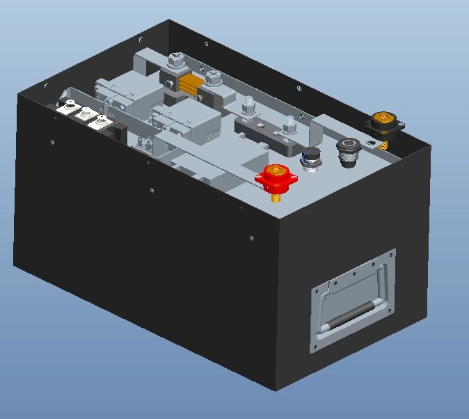 Batteria 24V 65Ah LiFePO4 per attrezzature per la pulizia di interni