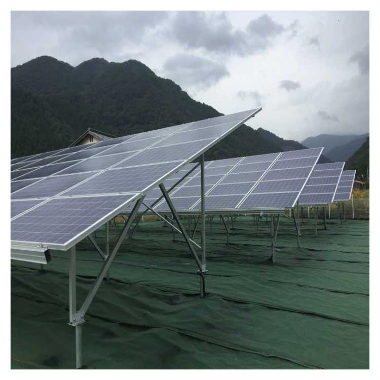 Kit di montaggio a terra solare fotovoltaico facile da installare
