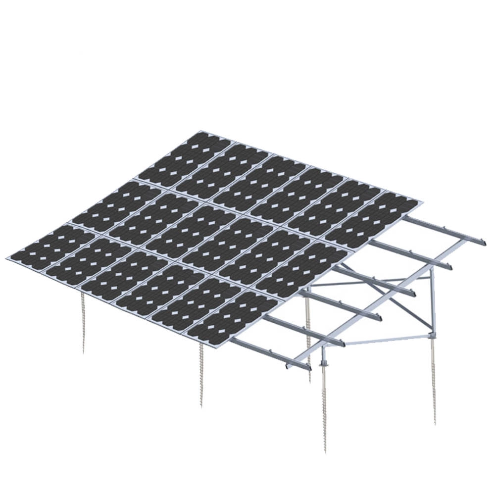 Staffa solare in alluminio per sistema di montaggio a terra