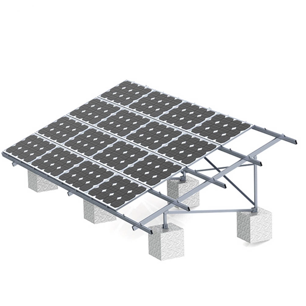 Staffa solare in alluminio per sistema di montaggio a terra