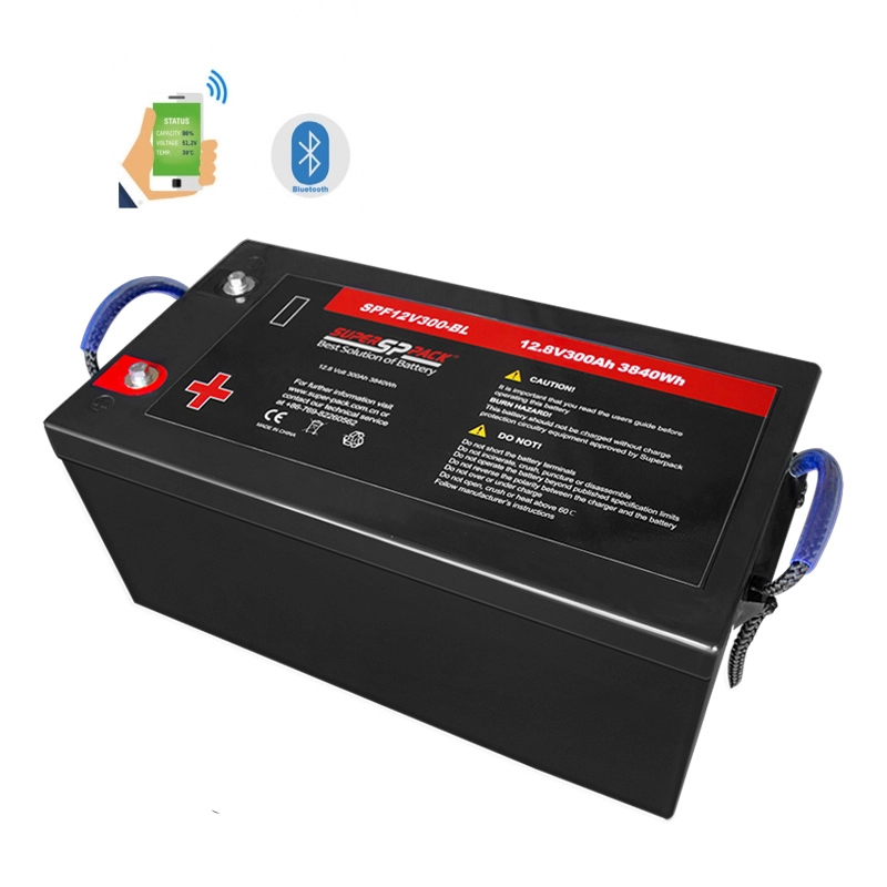 Batterie per veicoli ricreazionali, versione Bluetooth con batteria 12V300Ah LiFePO4 per camper