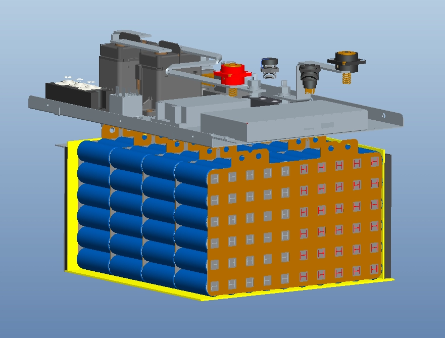 Batteria 24V105Ah LiFePO4 per lavasciuga pavimenti, macchine per pavimenti Tennant.