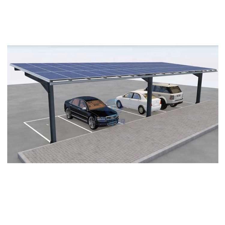 Sistema di posto auto coperto solare Pv resistente alle intemperie in acciaio al carbonio di tipo L