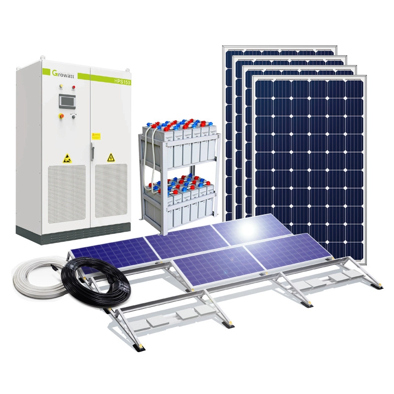 Sistema fotovoltaico completo di accumulo di energia a batteria solare ibrido