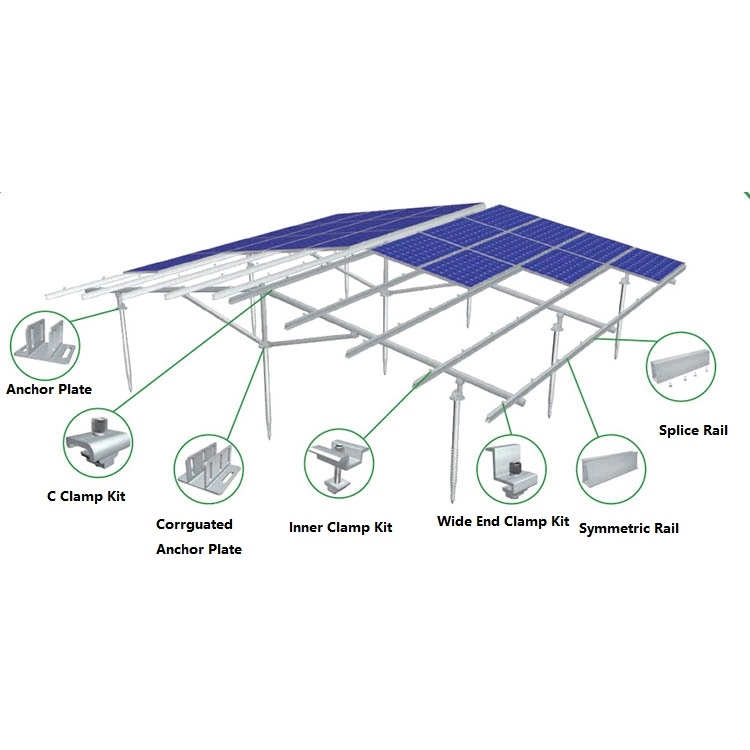 GM06 Sistema di staffe di montaggio a terra solare