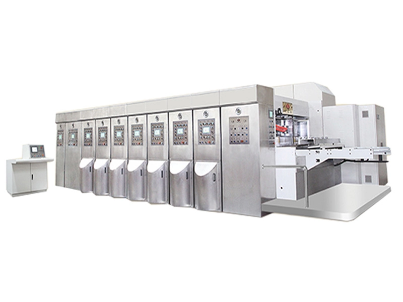 Macchina da stampa flessografica automatica ad alta velocità in cartone ondulato a 4 colori