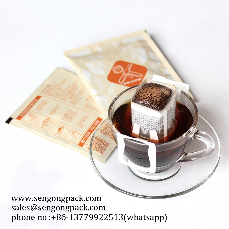 Macchina confezionatrice per sacchetti di caffè americano Sumatra Mandheling con busta esterna
