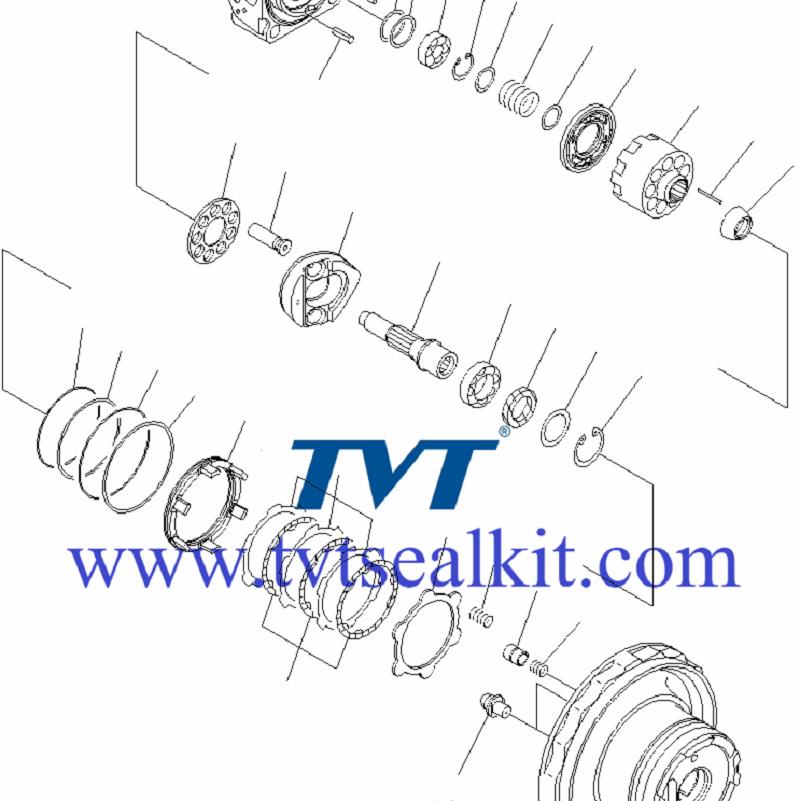 pc200-7 Travel motor seal kit