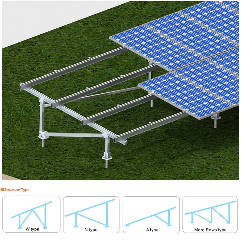 Pannello solare Sistema di scaffalature per montaggio a terra
