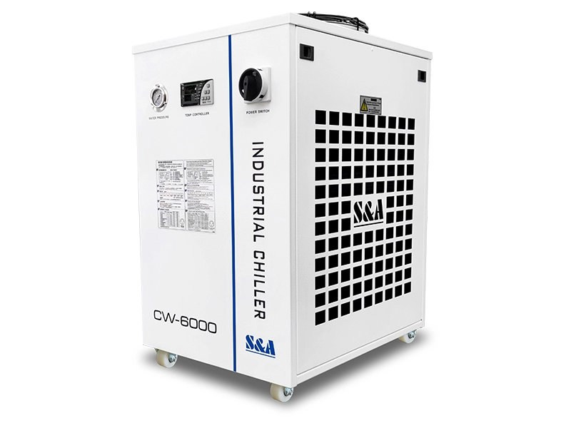 refrigeratori d'acqua per refrigerazione CW-6000 capacità di raffreddamento 3000 W molteplici funzioni di allarme