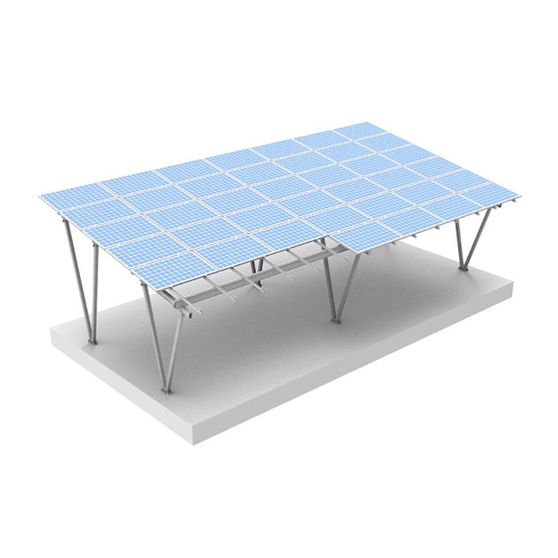 Kit struttura di montaggio per posto auto coperto solare sistema di parcheggio in alluminio