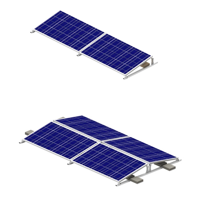 Staffe di montaggio zavorrate per pannelli solari per tetti piani
