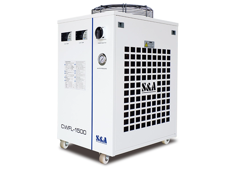 Unità refrigeratori d'acqua CWFL-1500 con refrigerante ambientale per laser fibra