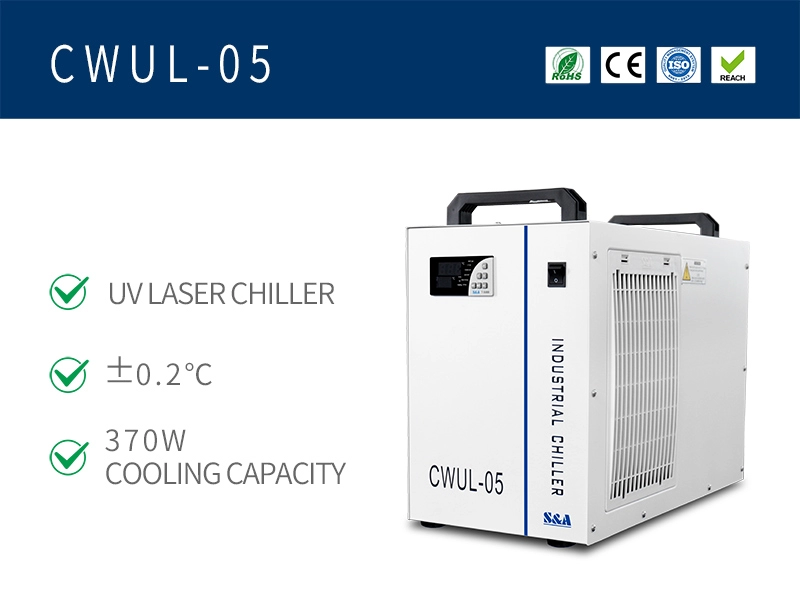 Refrigeratori d'acqua laser UV ad alta precisione CWUL-05 con ciclo di vita lungo