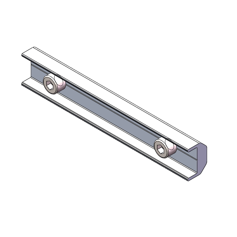 Connettore per guida in alluminio per rack di montaggio per pannelli solari