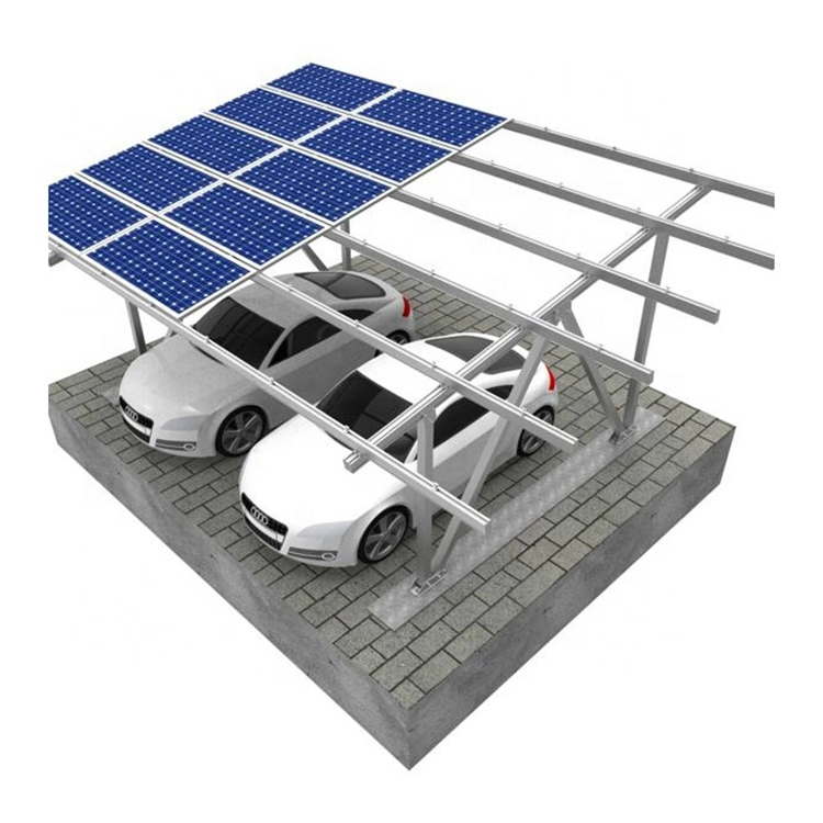 Staffe di montaggio per posto auto coperto con struttura in alluminio solare