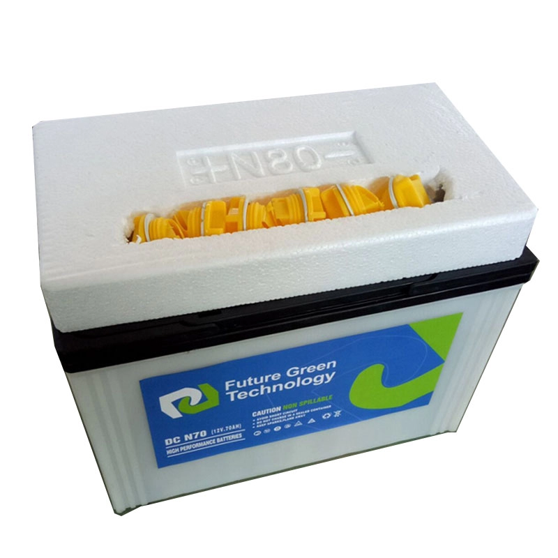 Batteria al piombo-acido per autoveicoli 12V60ah con carica a secco