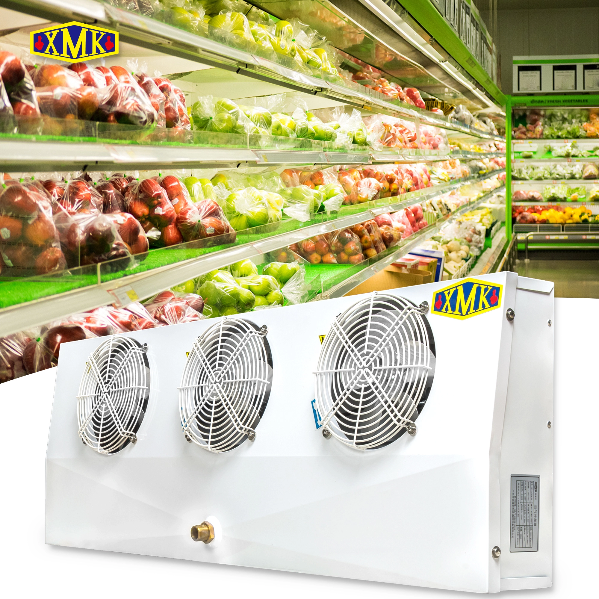 Evaporatori frigoriferi per celle frigorifere per supermercati serie DE