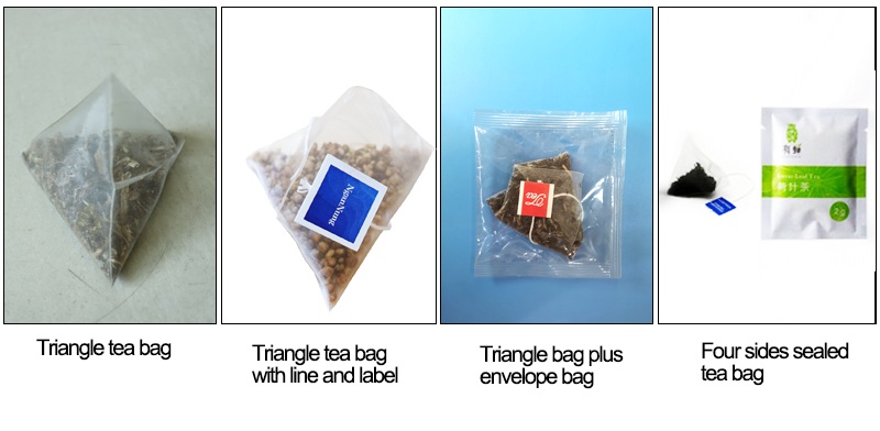 Pyramid Tea Bag With String And Tag Packing Machine