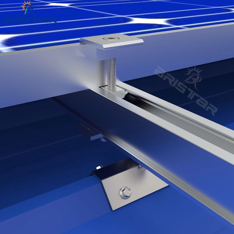 Supporti per pannelli solari per tetto in metallo