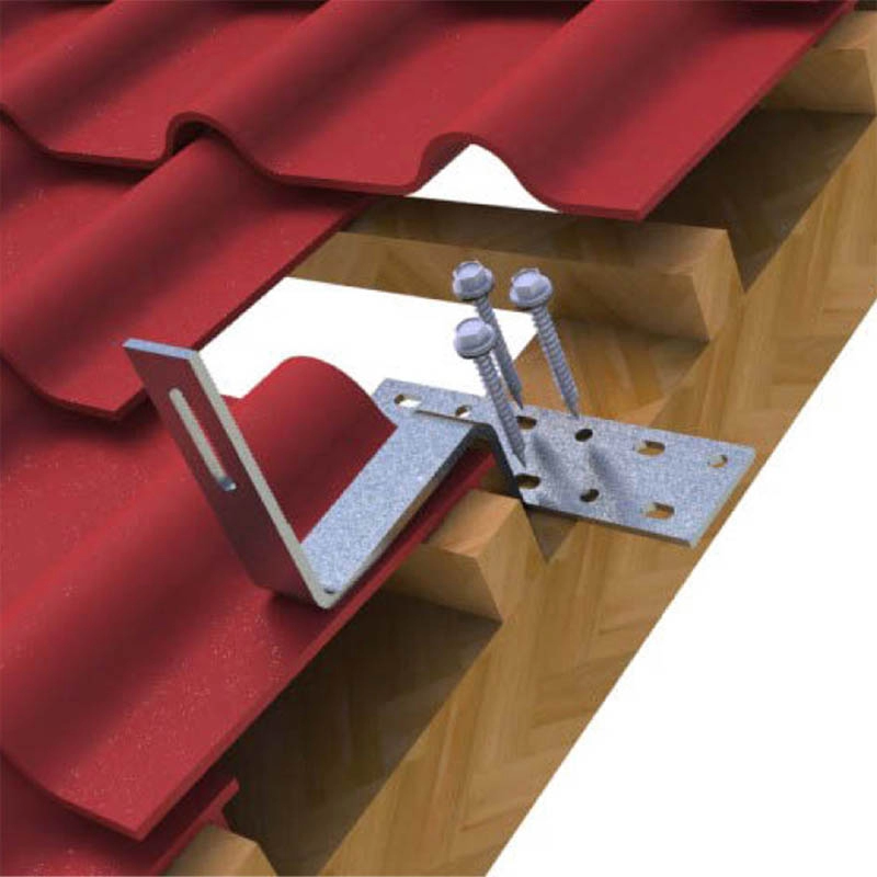 Sistema di montaggio solare per tetti in tegole di cemento