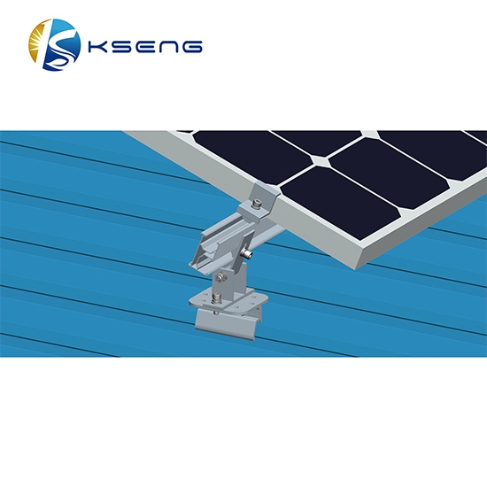 Sistema di montaggio sul tetto del pannello solare ad angolo regolabile a triangolo in alluminio