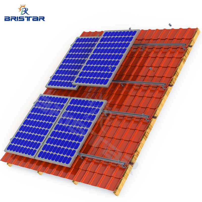 Kit struttura di montaggio solare per tetto in tegole