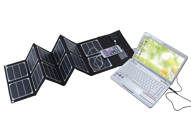 Caricatore solare portatile da 40 W con pannello solare solare per laptop e telefono cellulare