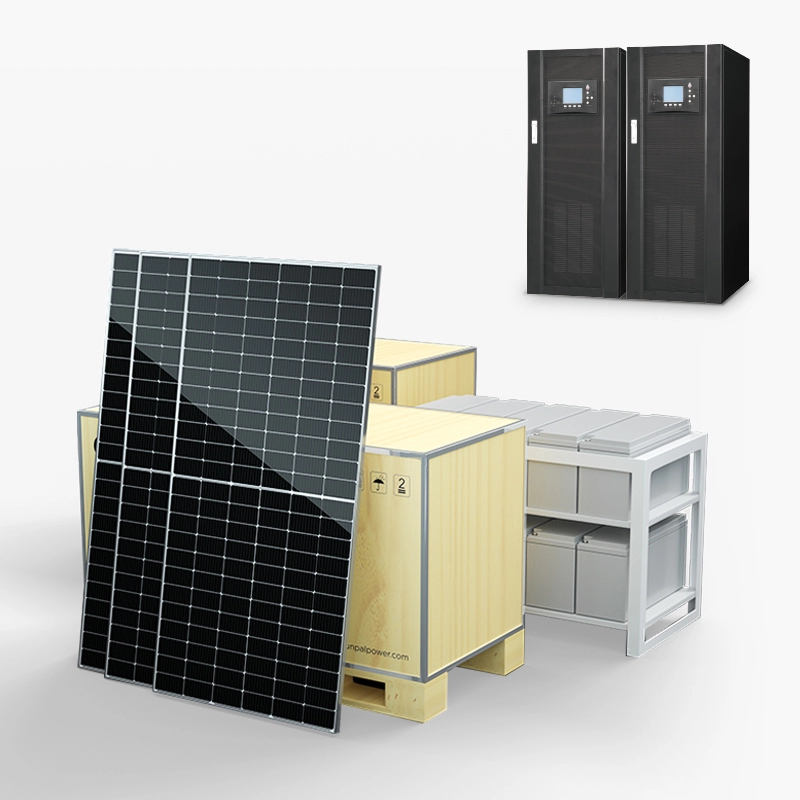 Sistema elettrico di pannelli solari fuori griglia per uso commerciale