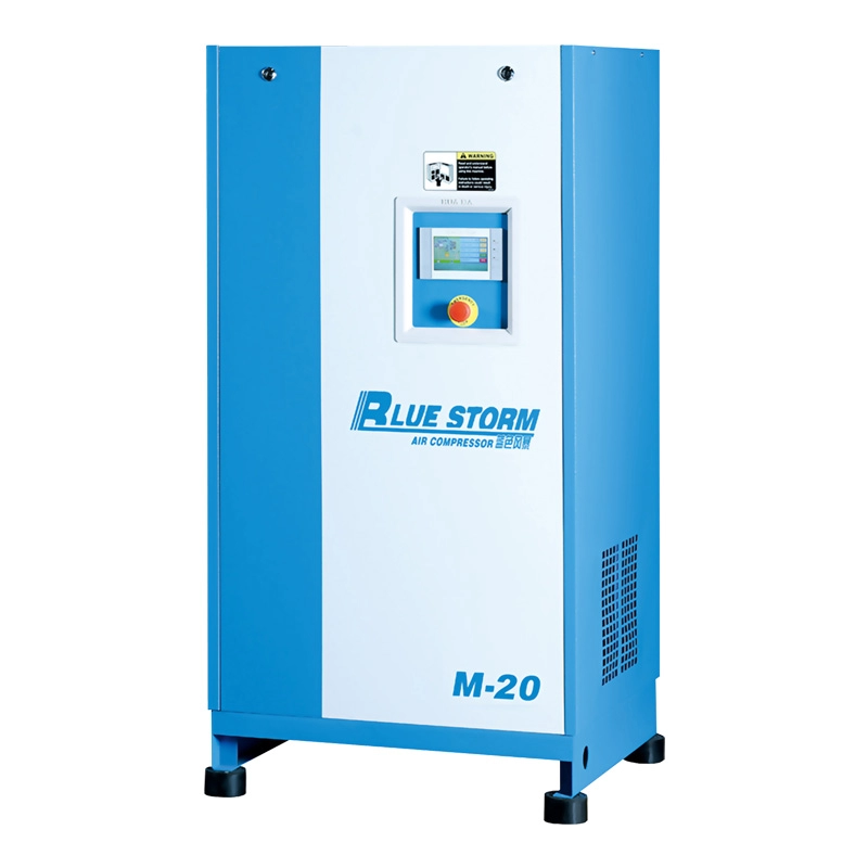 Compressore d'aria a vite a conversione di frequenza a magneti permanenti serie Blue Storm