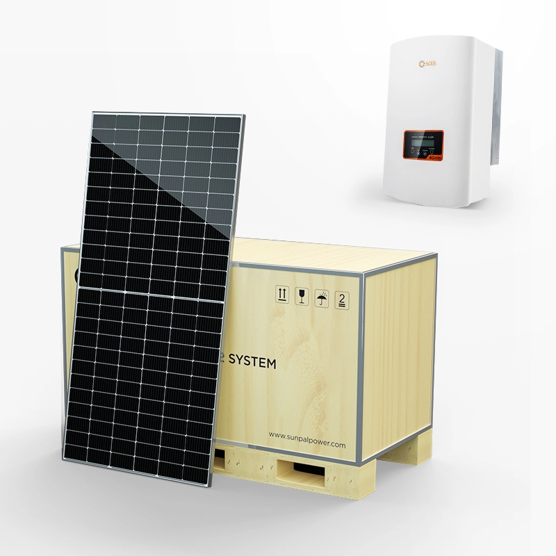 Kit completo di alimentazione per sistema fotovoltaico solare su griglia Tie per le case
