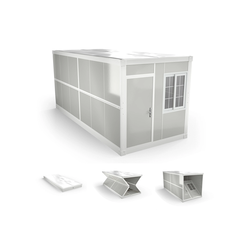 Installazione semplice di case prefabbricate pieghevoli per ufficio da 20 piedi