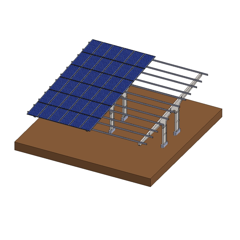 Strutture per tettoie solari in acciaio zincato residenziali