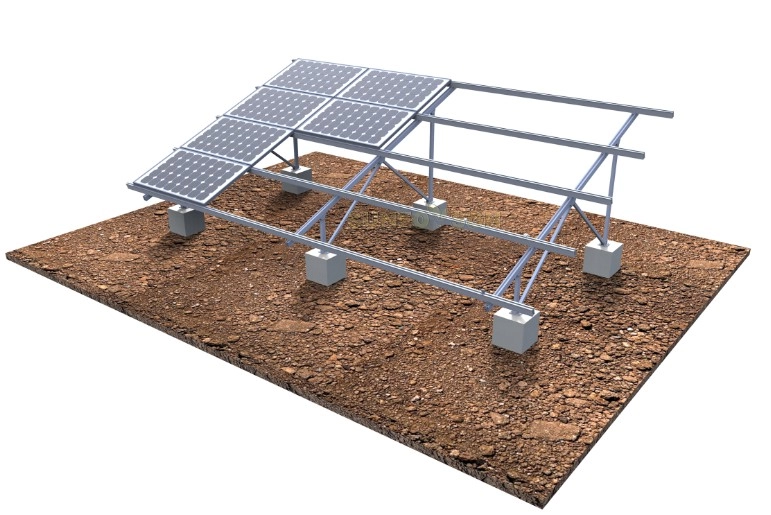 Sistema di montaggio a terra solare