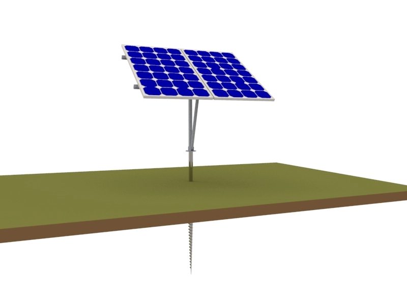 Sistema di montaggio a terra solare unipolare