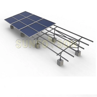 Supporto per montaggio a terra solare in acciaio zincato