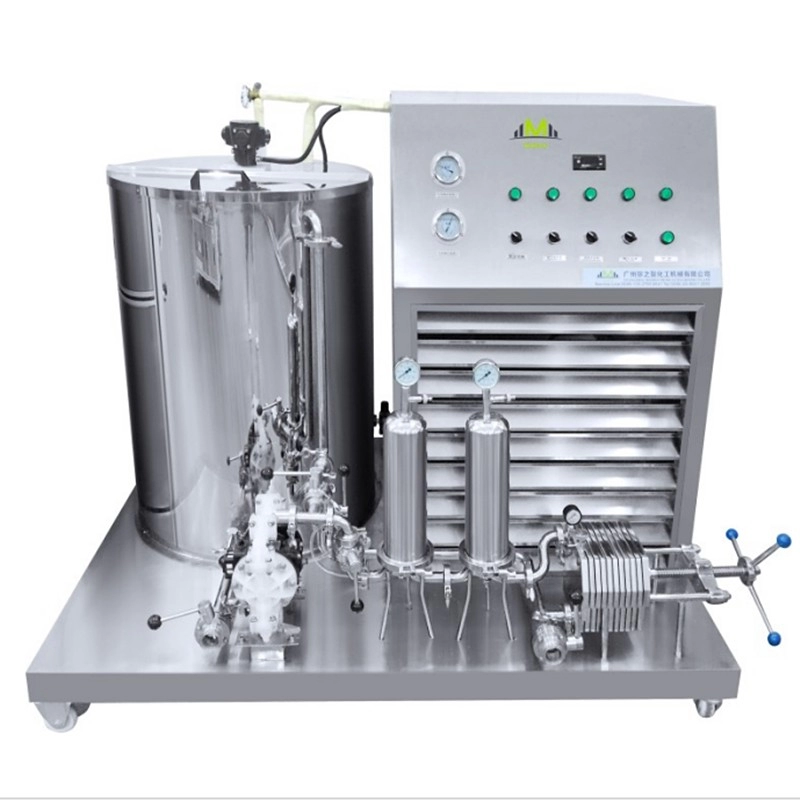 Linea di macchine per la produzione di profumi per filtrazione di congelamento del profumo