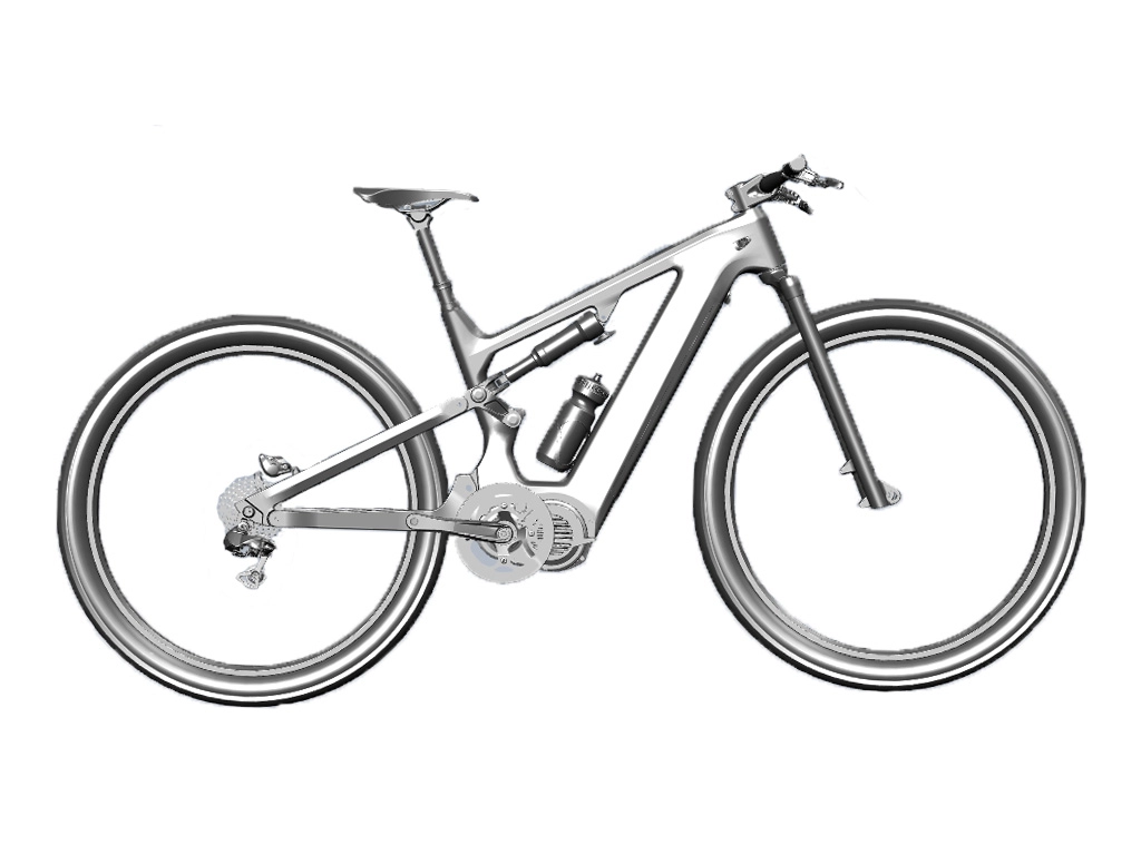 Nuovo telaio per bici elettrica a sospensione completa BAFANG G510