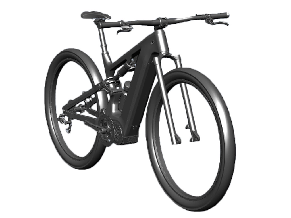 Nuovo telaio per bici elettrica a sospensione completa BAFANG G510