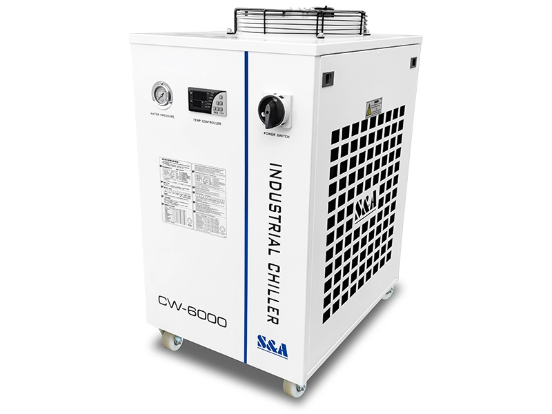 Refrigeratore d'acqua industriale per scanner a led luminosi